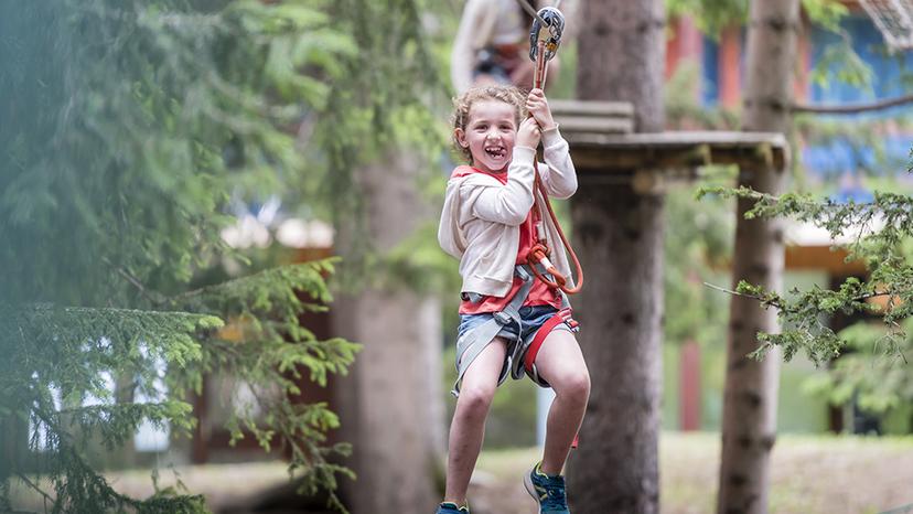 Accrobranche dans le cadre des clubs enfants