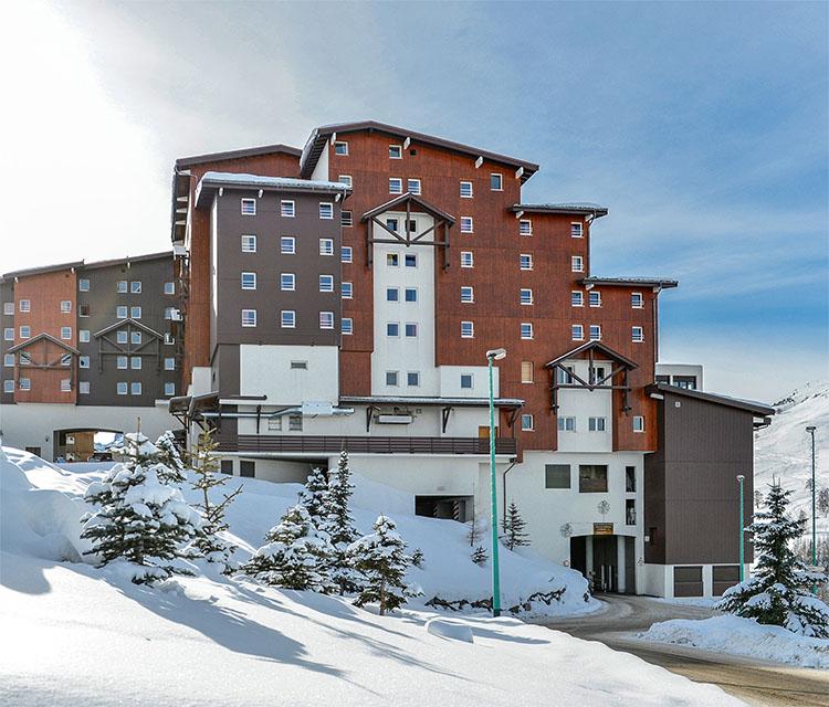 Village de vacances dans les Alpes