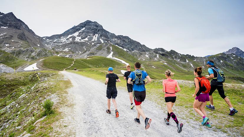 Trail en montagne
