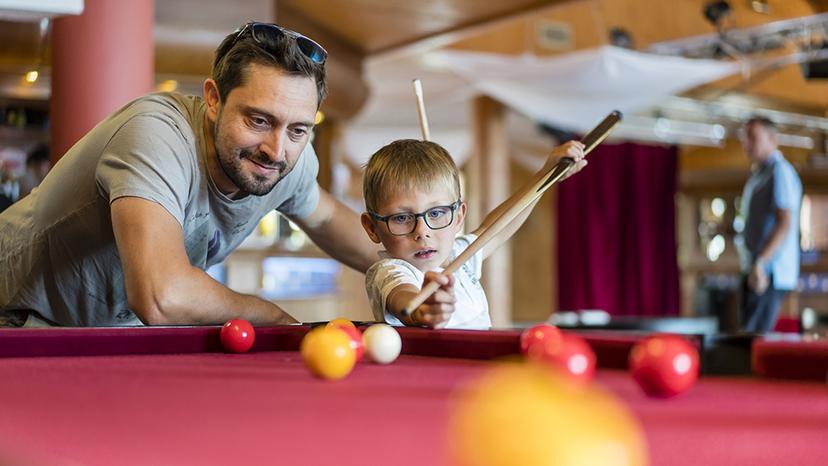 club de vacances billard