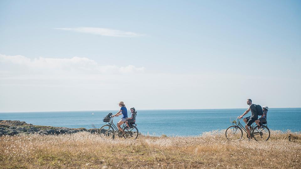Vélo le long de la côte de La Baule