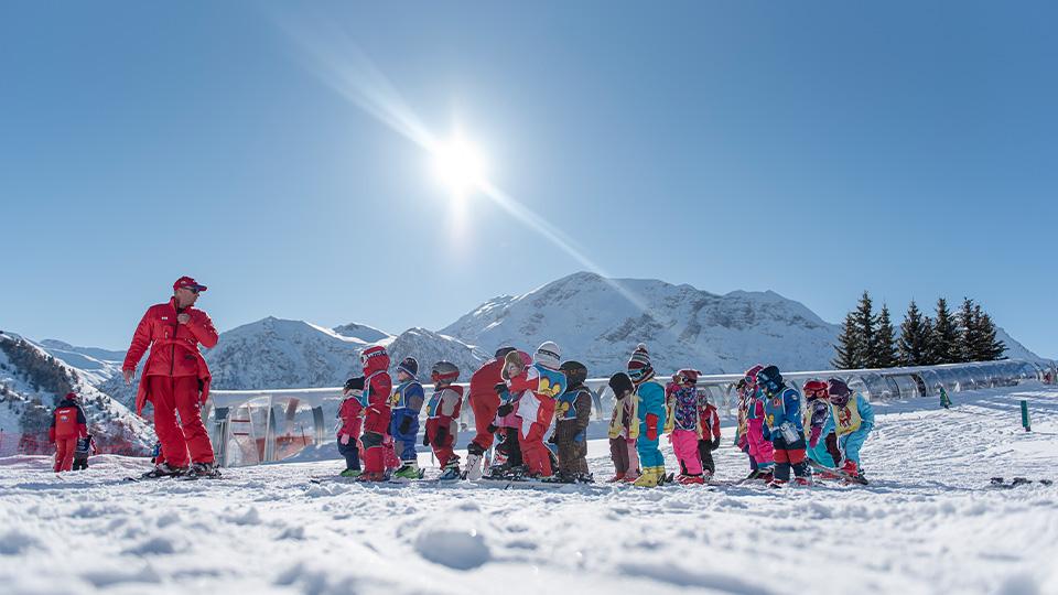 Jardin des neiges pour initiation au ski 